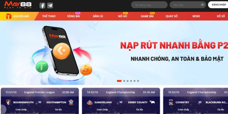 Nhà cái May88 - Sân chơi game bài tiến lên lý tưởng 2024